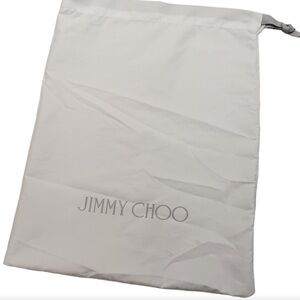 Jimmy Choo White Logo Dust Bag
